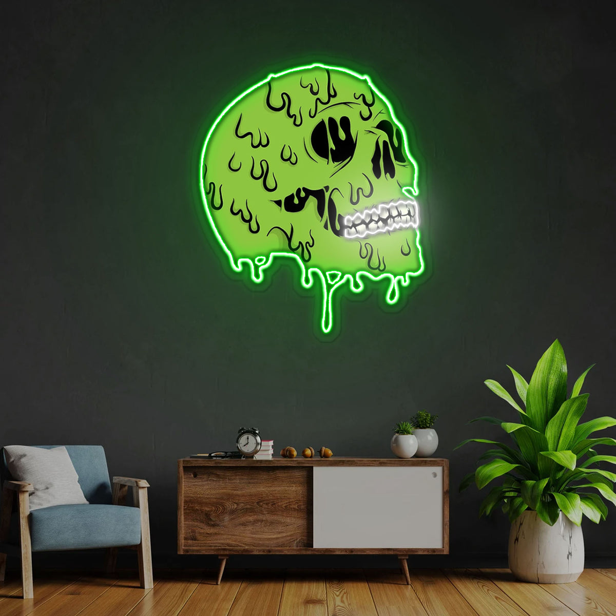 Skull zombie Neon Sign x Acrylic Artwork