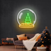 Christmas Snowglobe Neon Sign