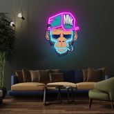 Spoiled Monkey Neon Sign x Acrylic Artwork