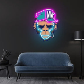 Spoiled Monkey Neon Sign x Acrylic Artwork