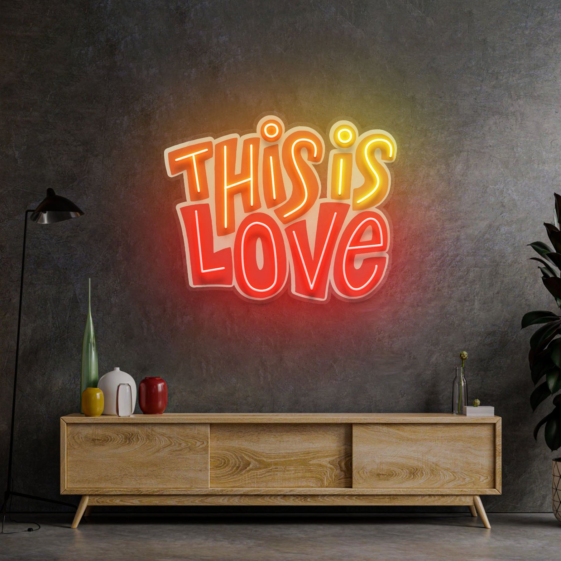 This Is Love LED Neon Sign Light Pop Art