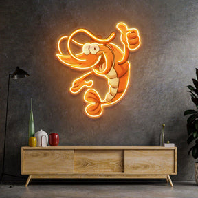 Thumps-up Shrimp Led Neon Acrylic Artwork