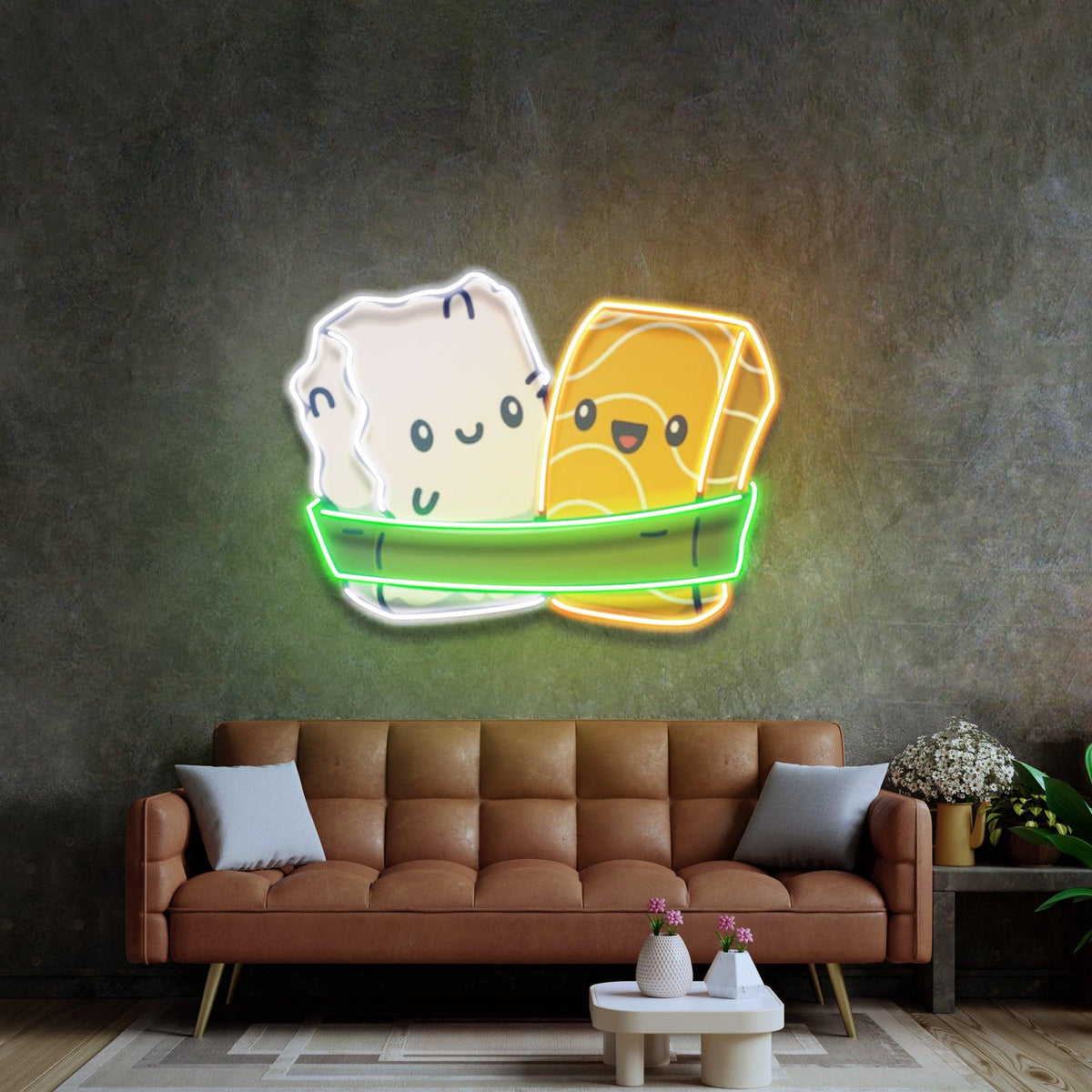 Two Sushi Neon Acrylic Artwork