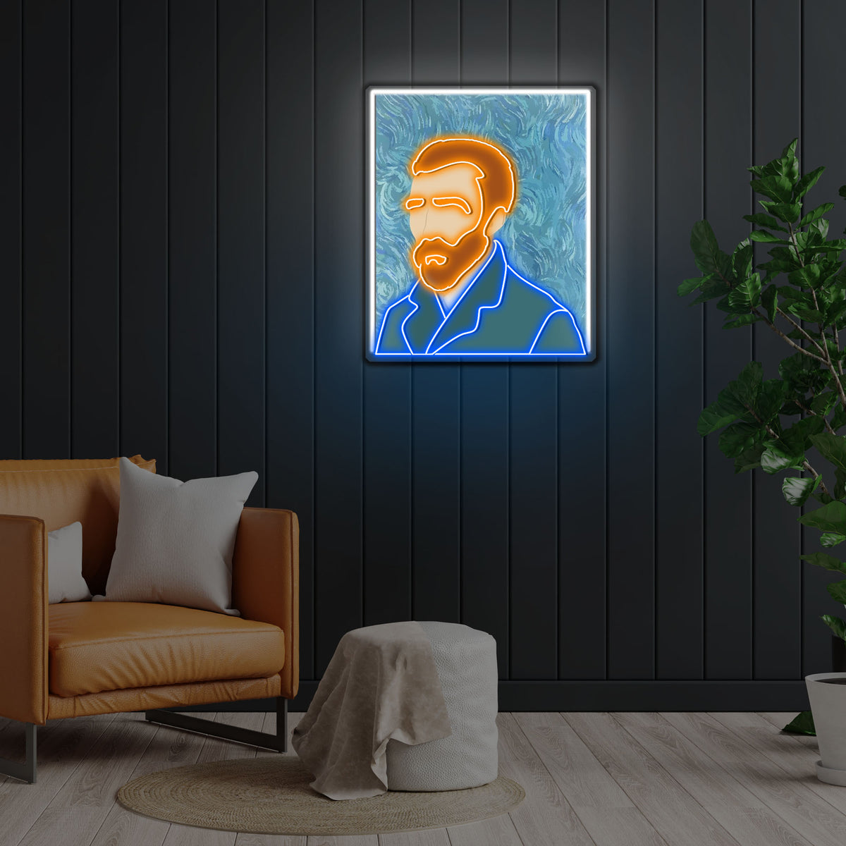 Van Gogh Graphics Power Neon x Acrylic Artwork