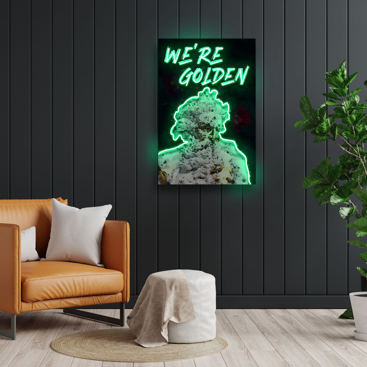 "We're Golden" Neon x Acrylic Artwork