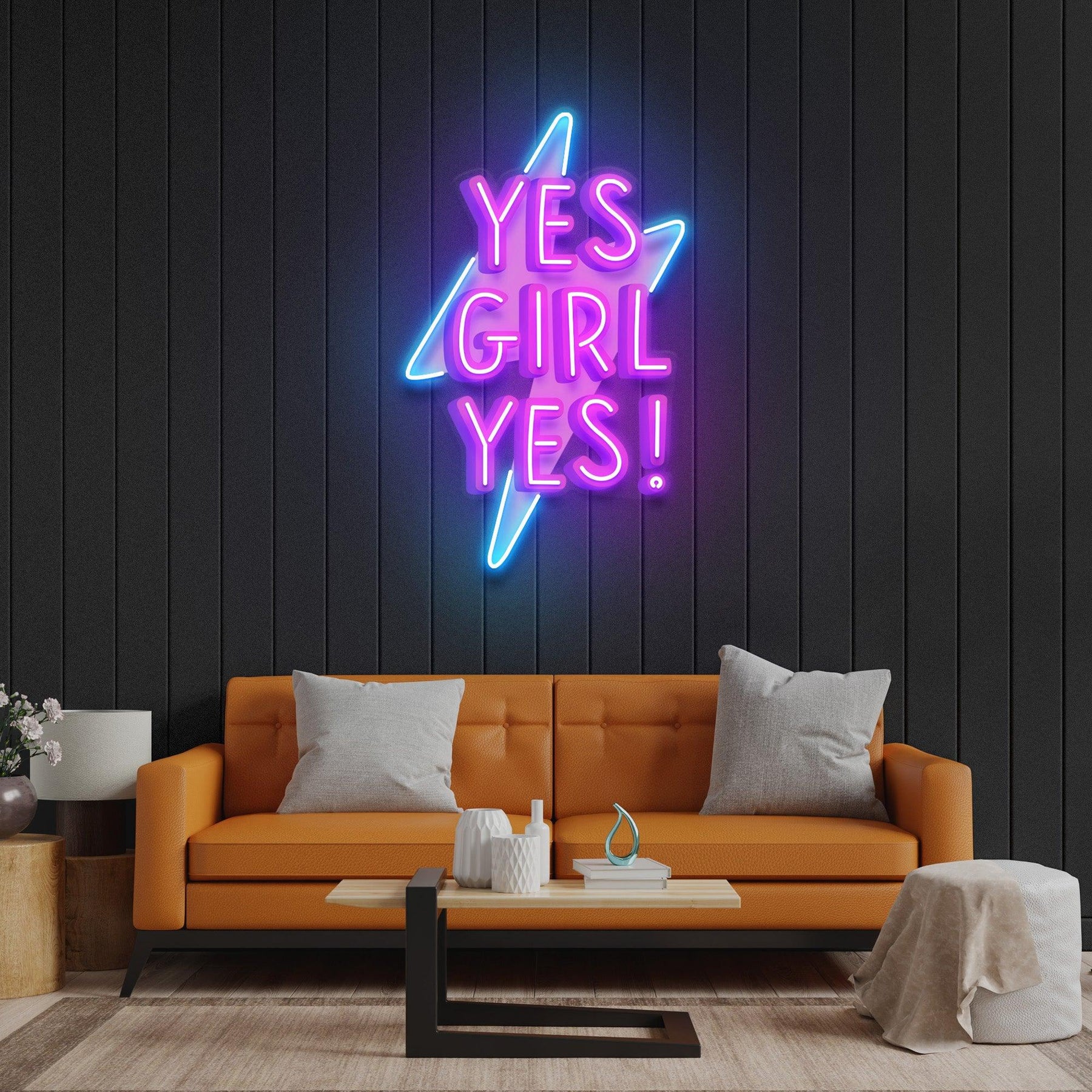 Yes Girl Yes Led Neon Acrylic Artwork