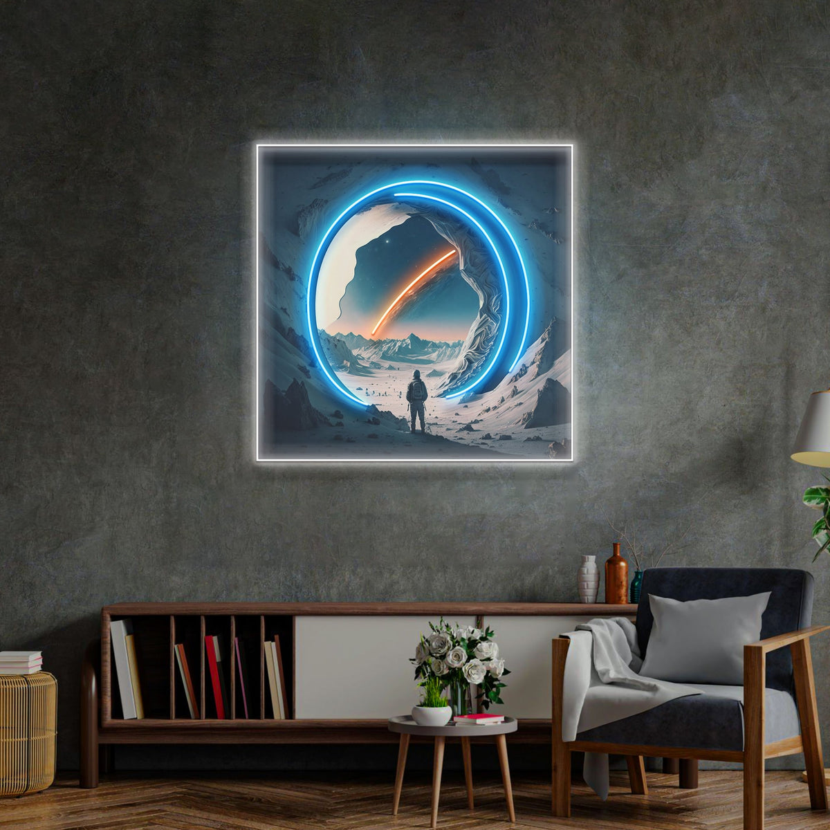 Astronaut Experiencing The Space LED Neon Sign Light Pop Art