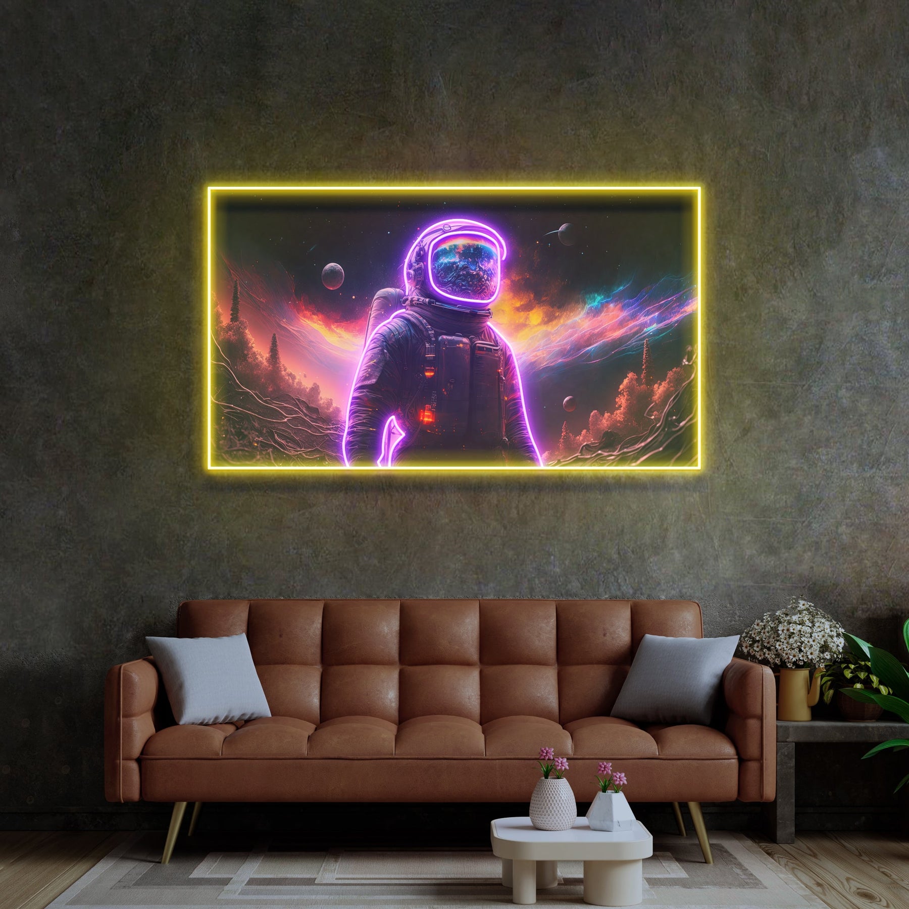 Astronaut in Space LED Neon Sign Light Pop Art