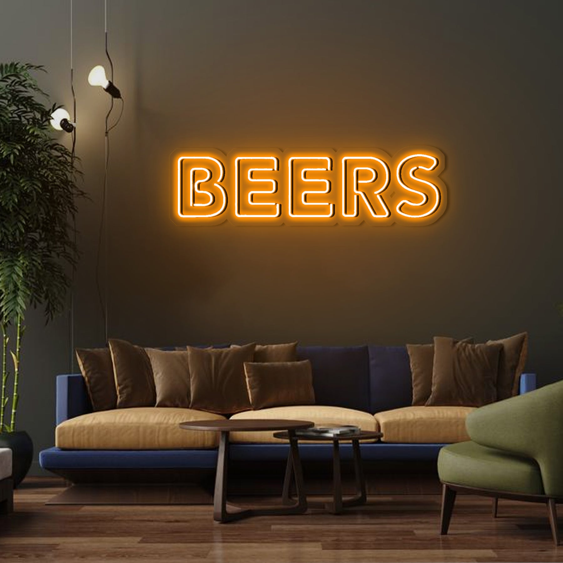 Beers neon sign