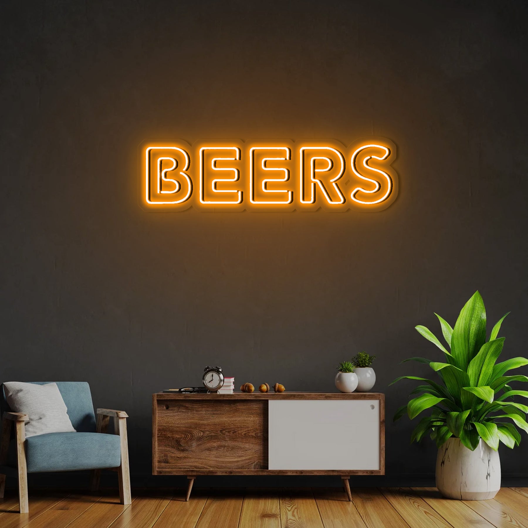 Beers neon sign