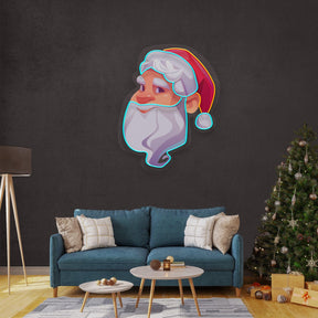 Big Beard Santa Neon Sign - Christmas