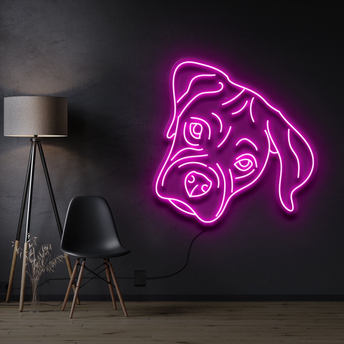 "Boxer Puppy" Neon Sign