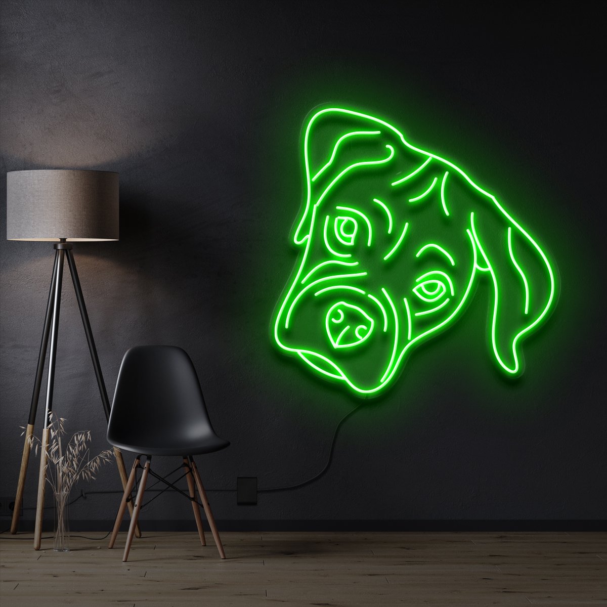 "Boxer Puppy" Neon Sign