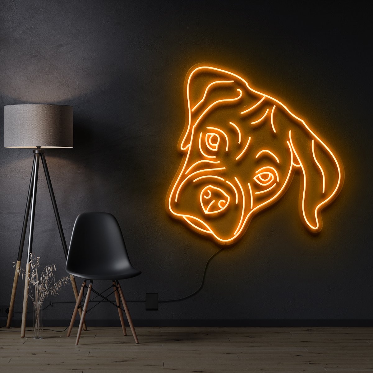 "Boxer Puppy" Neon Sign