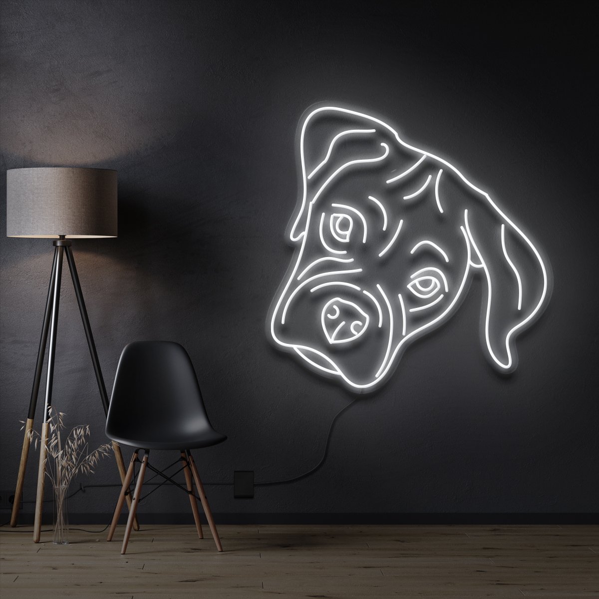 "Boxer Puppy" Neon Sign