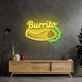 Burrito Led Neon Acrylic Artwork