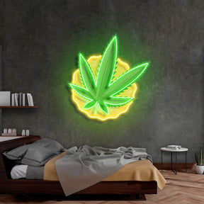 pothead artwork Cool Pothead Led Neon Acrylic Artwork 85cm