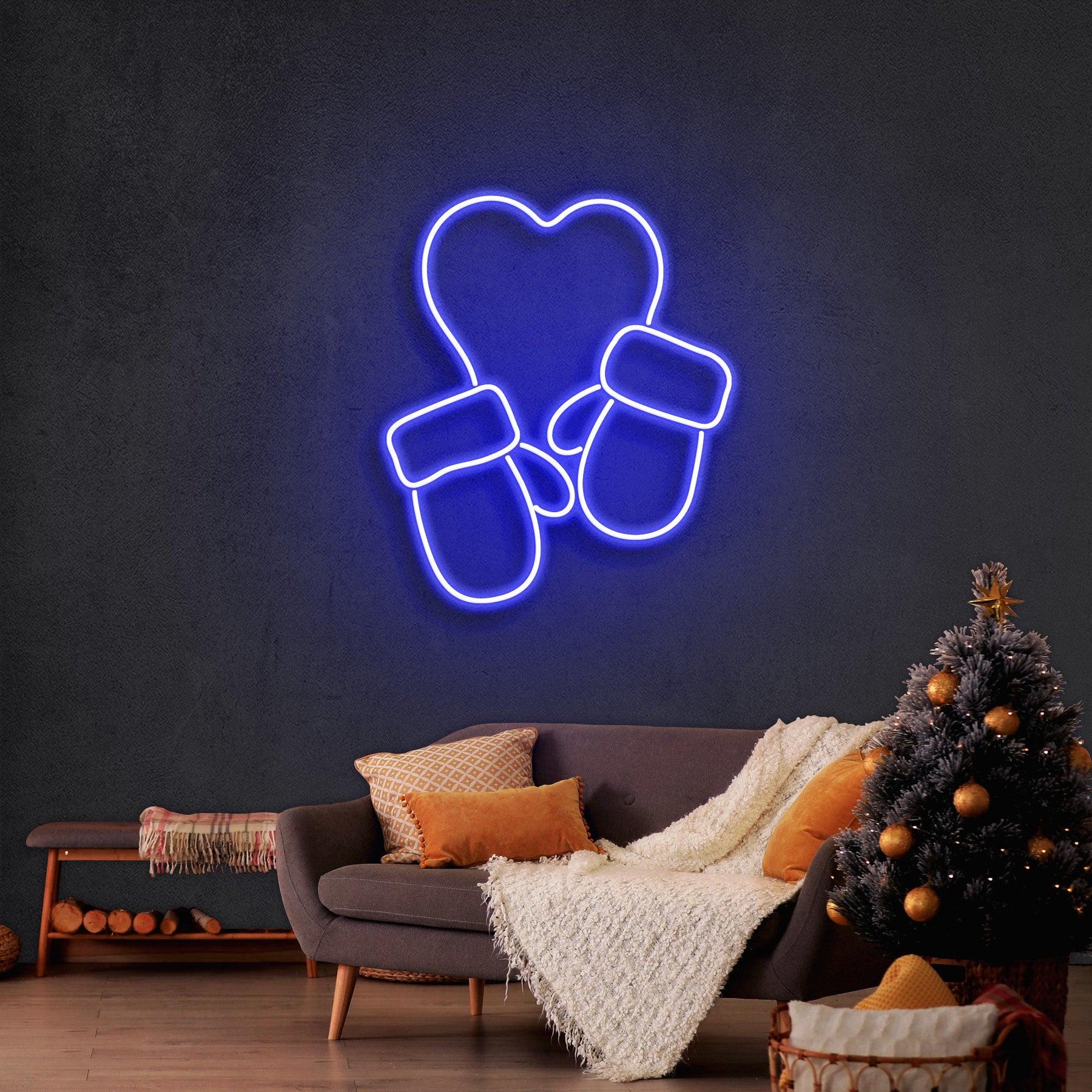 Christmas Gloves Neon Sign