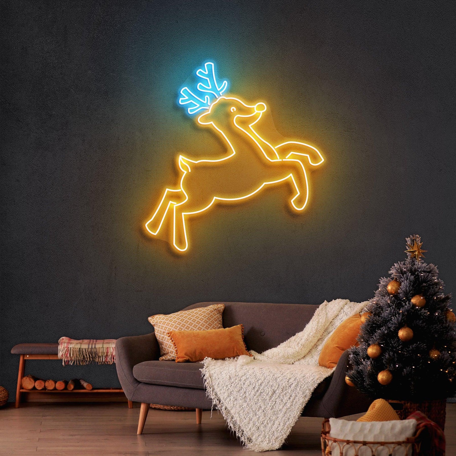 Christmas Deer Neon Sign