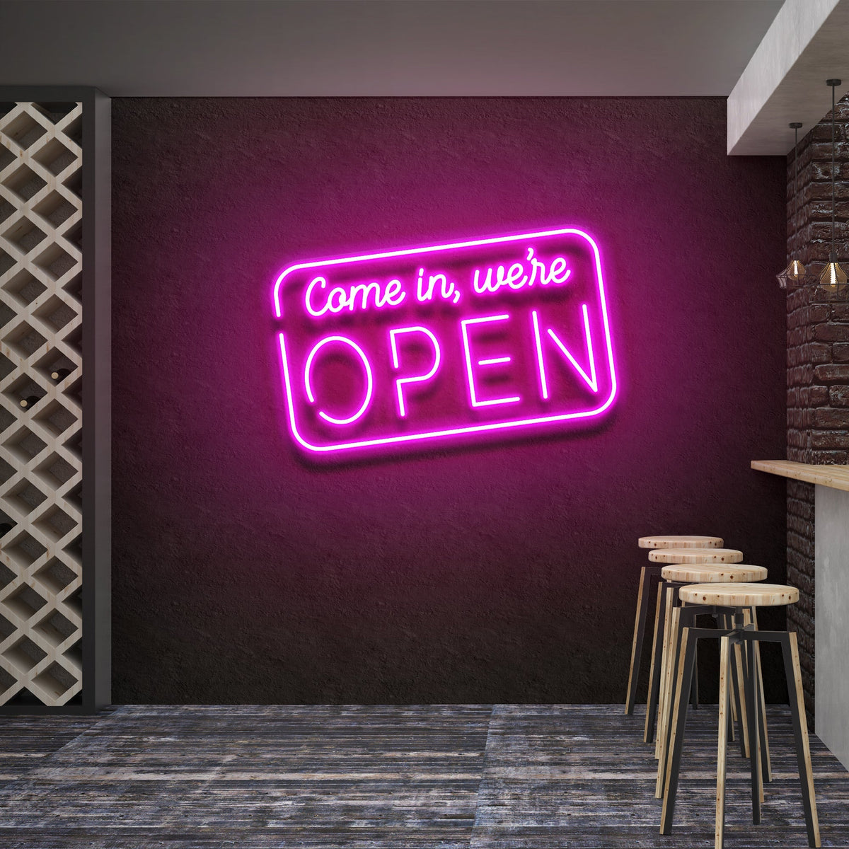 Come In, We're Open 2 Led Neon Sign Light