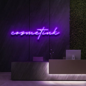 "Cosmetink" Neon Sign for Beauty & Cosmetic Studios