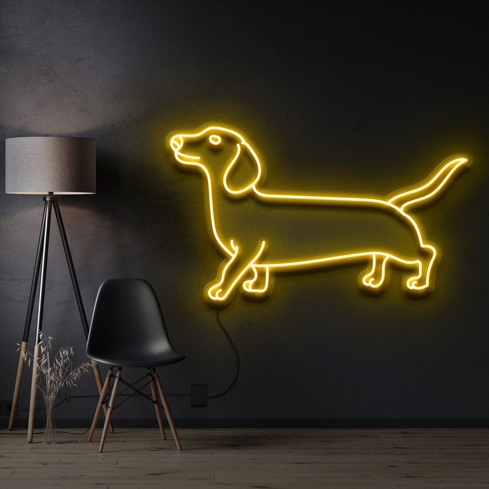 Doghnuts Led Logo Dachshund Neon | Great Gift For Dog Lovers