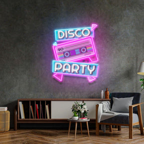 Disco Party Led Neon Acrylic Artwork