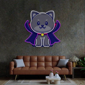 Dracula Dog LED Neon Sign Light Pop Art