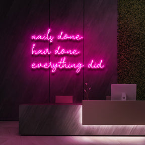 "Everything Did" Neon Sign for Beauty & Cosmetic Studios