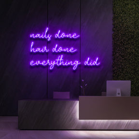 "Everything Did" Neon Sign for Beauty & Cosmetic Studios