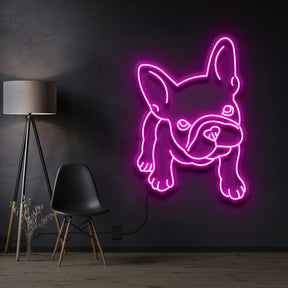 "French Bulldog Puppy" Neon Sign