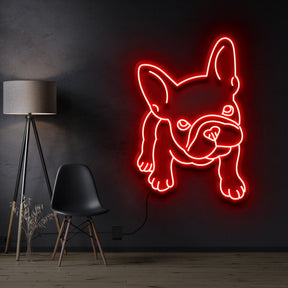 "French Bulldog Puppy" Neon Sign