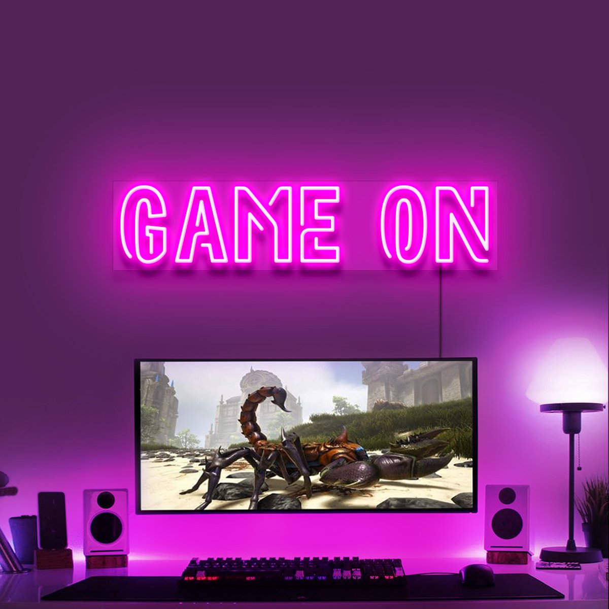 "Game On" Gaming Neon Sign