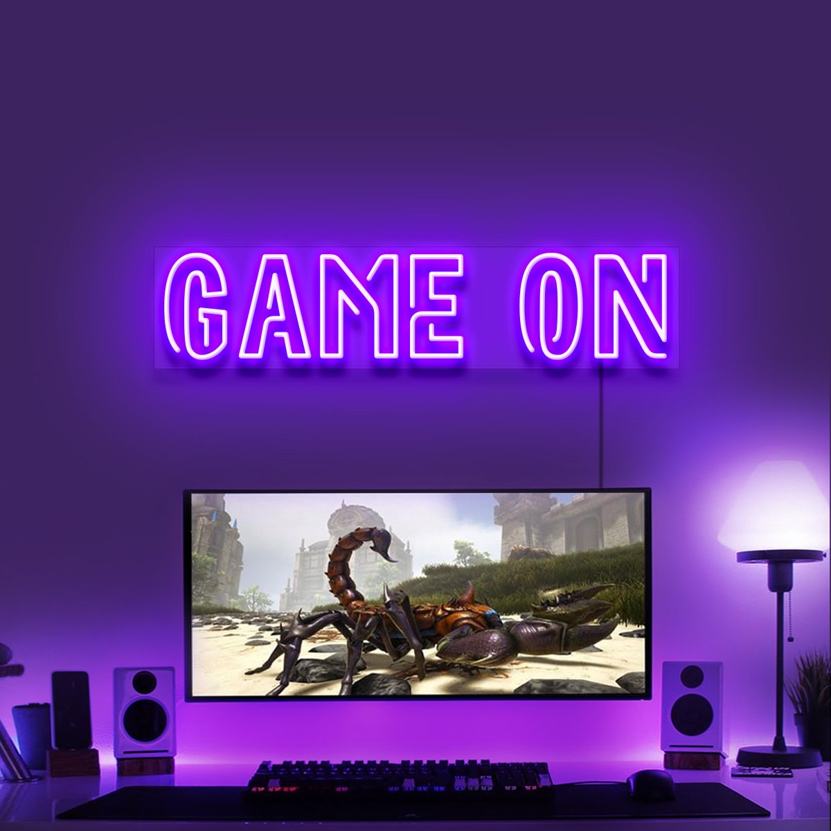 "Game On" Gaming Neon Sign