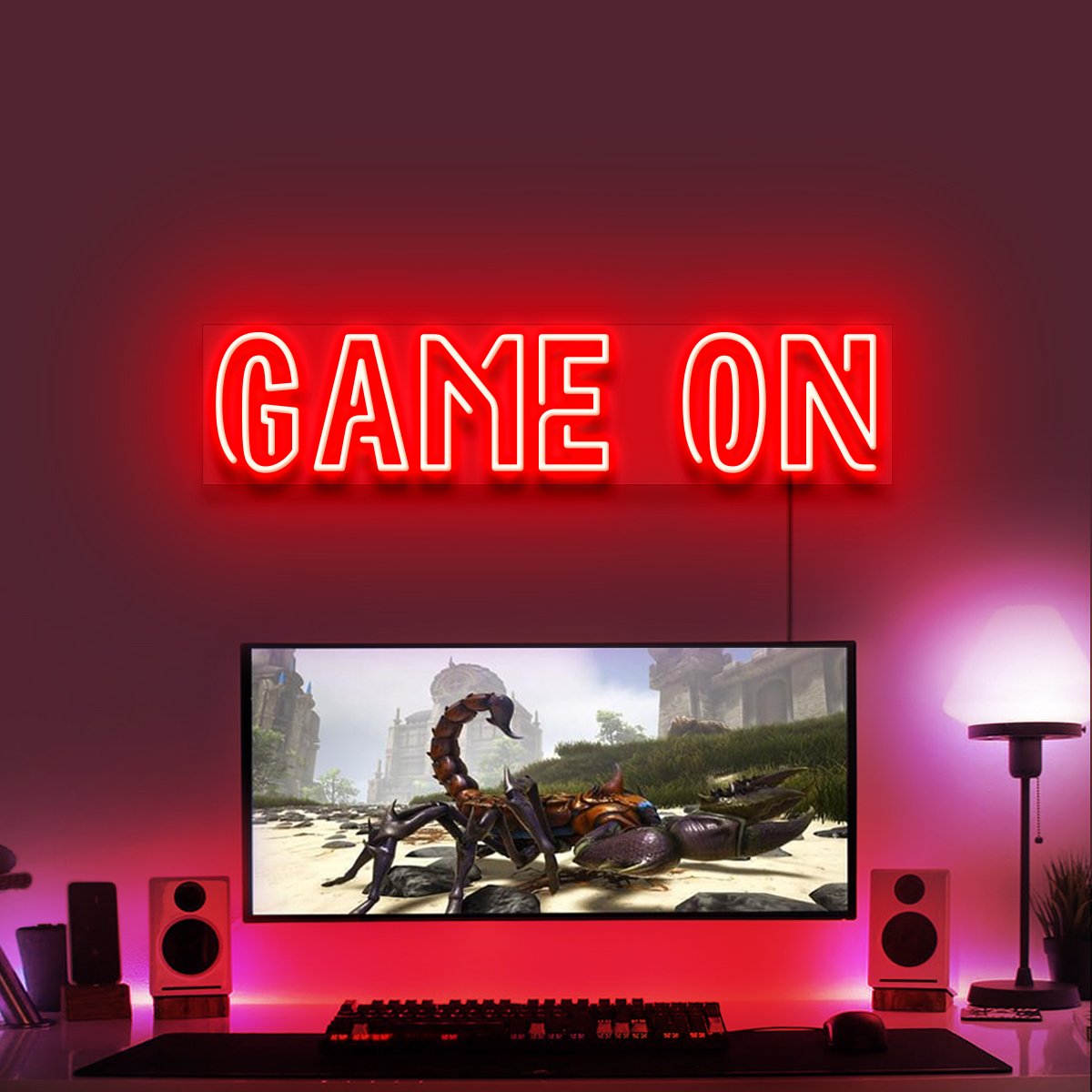 "Game On" Gaming Neon Sign