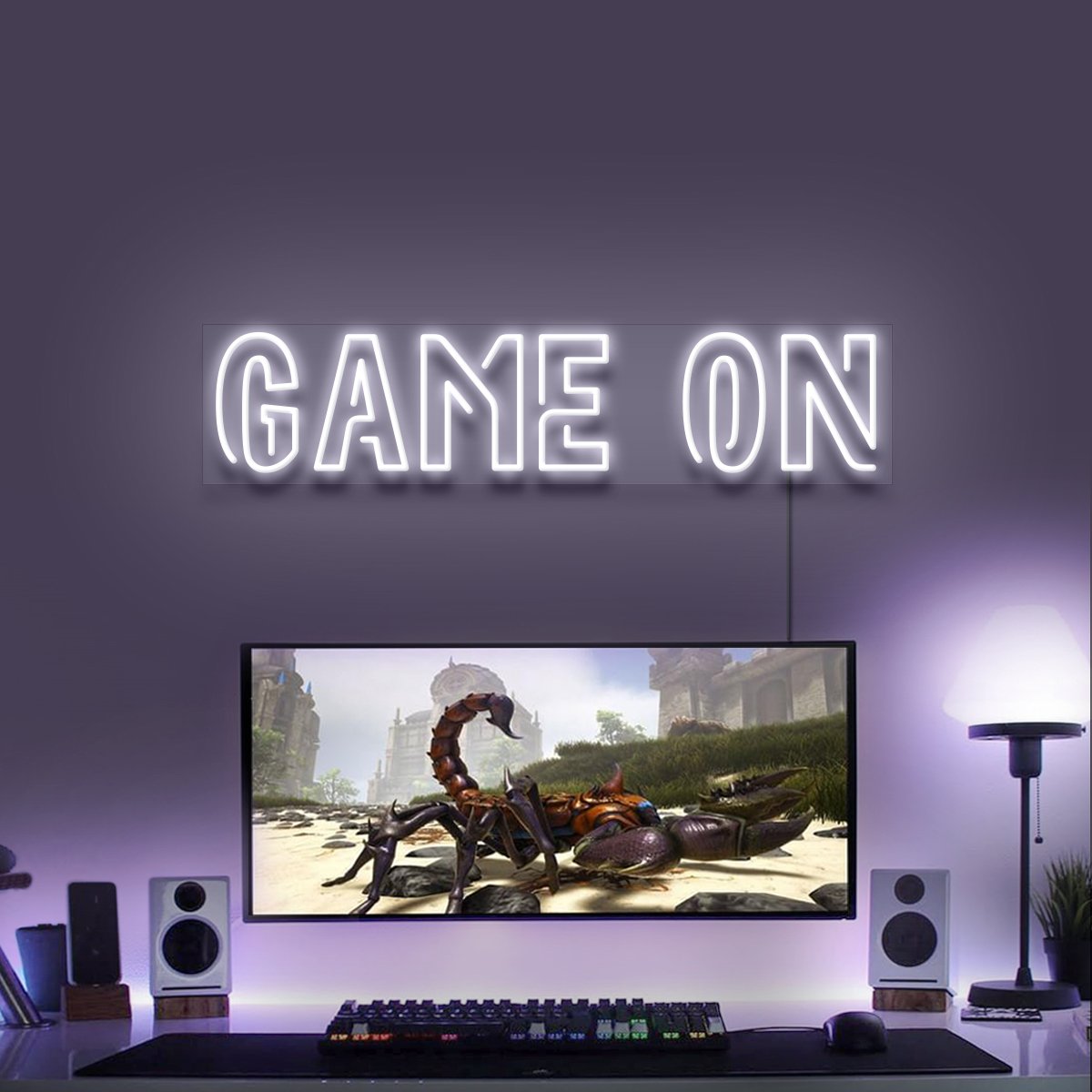 "Game On" Gaming Neon Sign