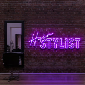 "Hair Stylist" Neon Sign for Hair Salons & Barbershops