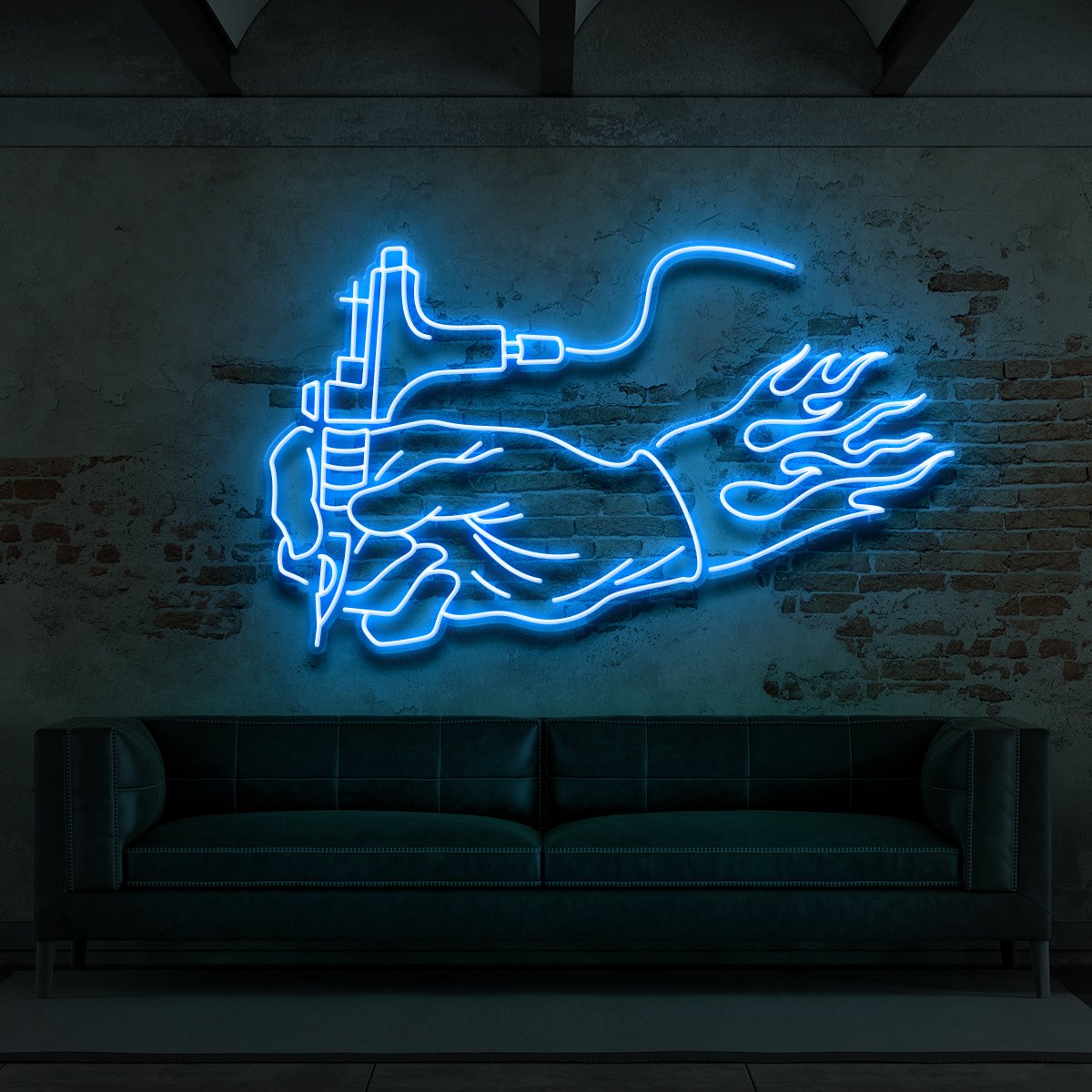 "Hand of an Artist" Neon Sign for Tattoo Parlours