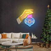 Hanging Christmas Bauble Neon Sign