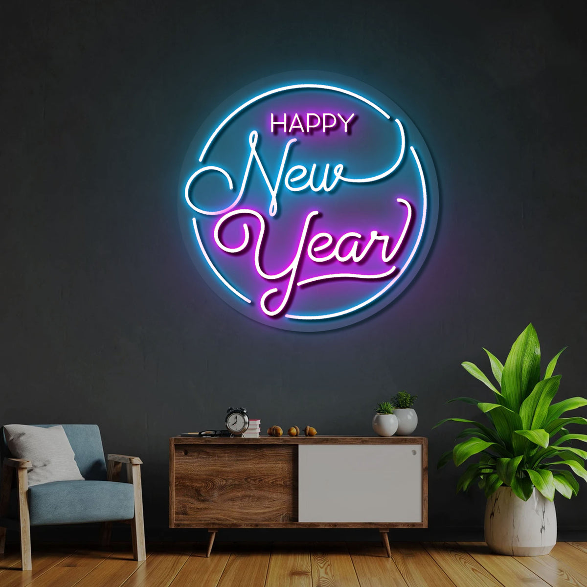 Happy New Year Neon Sign Led