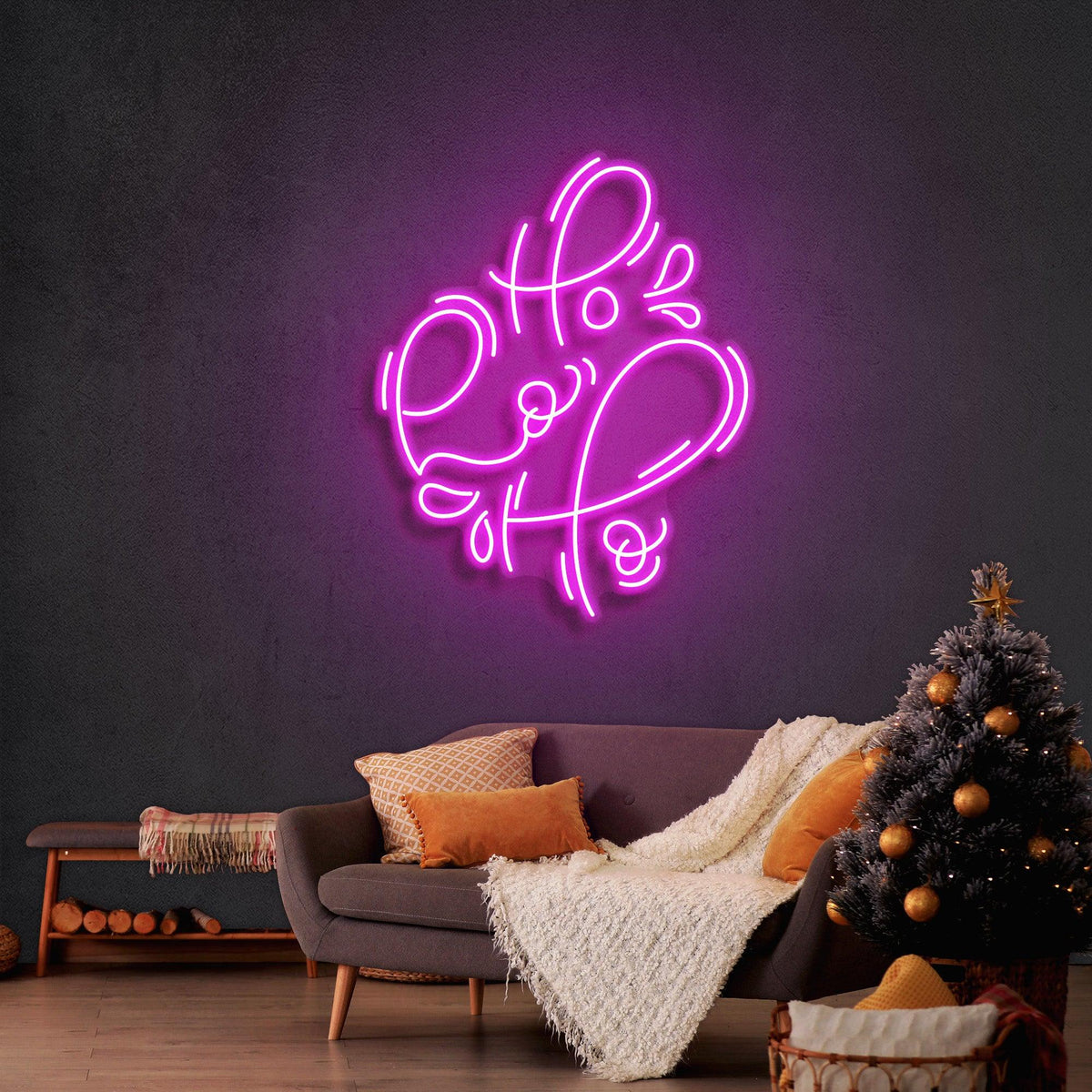 Hohoho Christmas Neon Sign