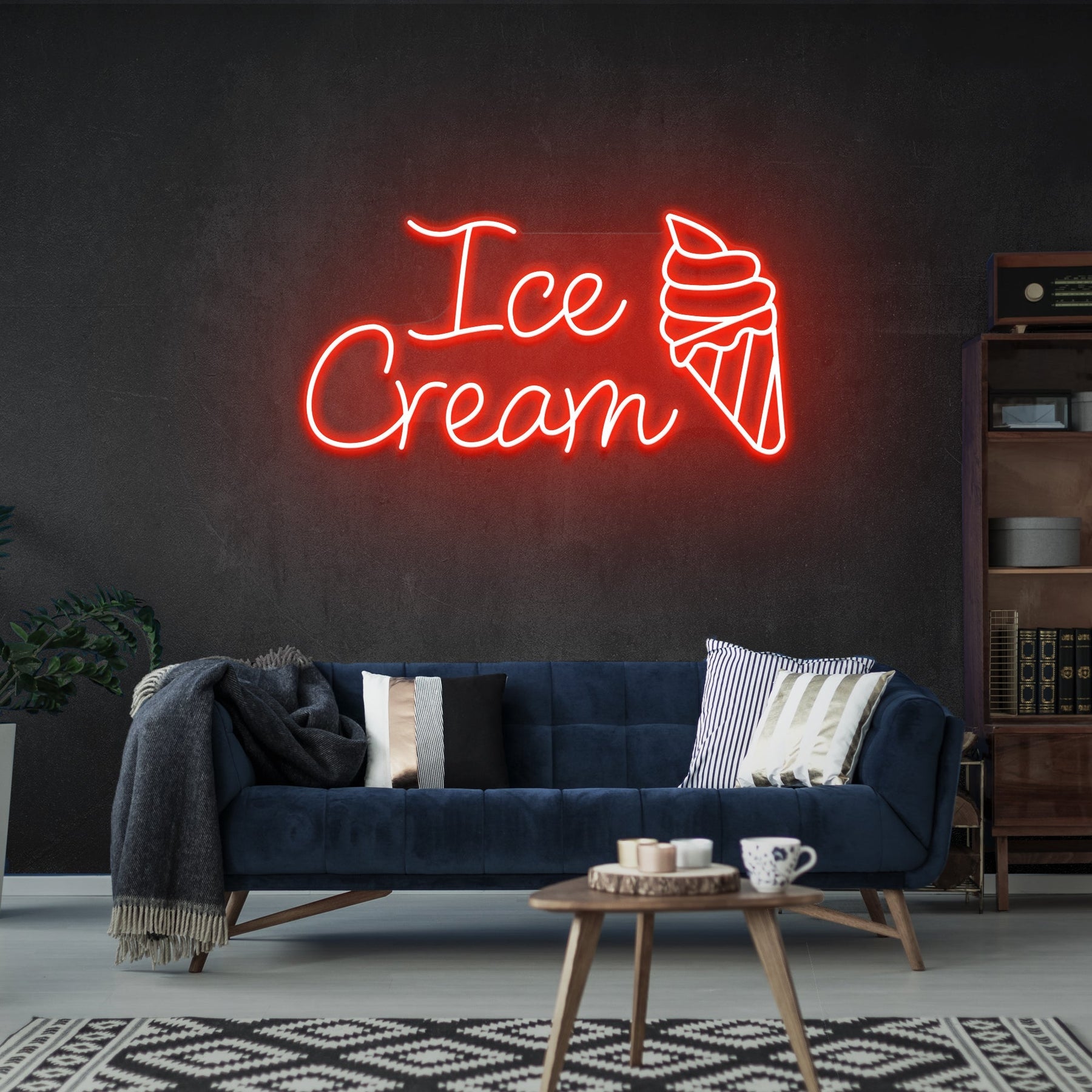 Ice Cream Led Neon Sign Light