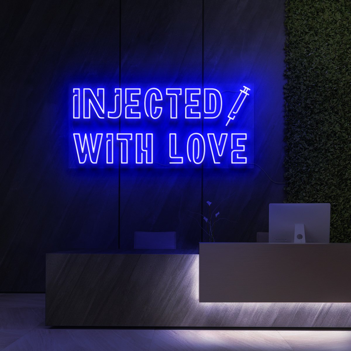 "Injected With Love" Neon Sign for Beauty & Cosmetic Studios
