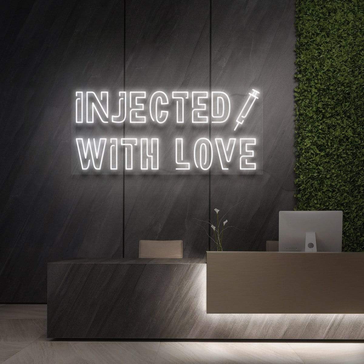 "Injected With Love" Neon Sign for Beauty & Cosmetic Studios