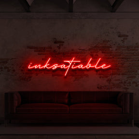 "Inksatiable" Neon Sign for Tattoo Parlours
