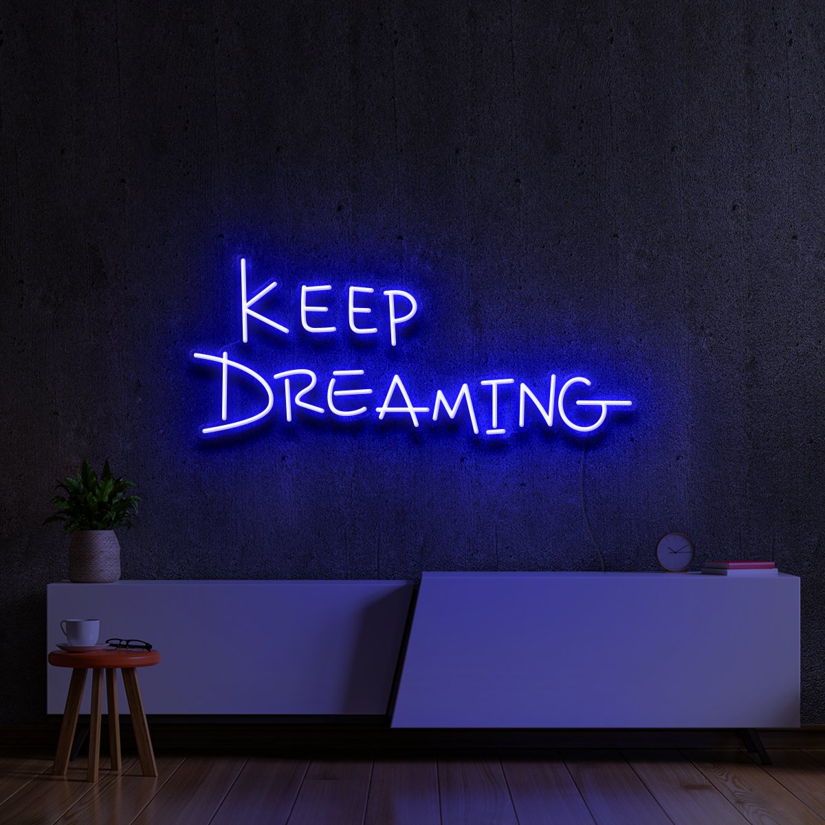 Let's work towards your dreams with Keep Dreaming neon sign