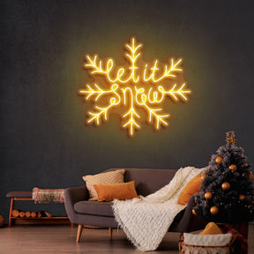 Let It Snow Christmas Neon Sign