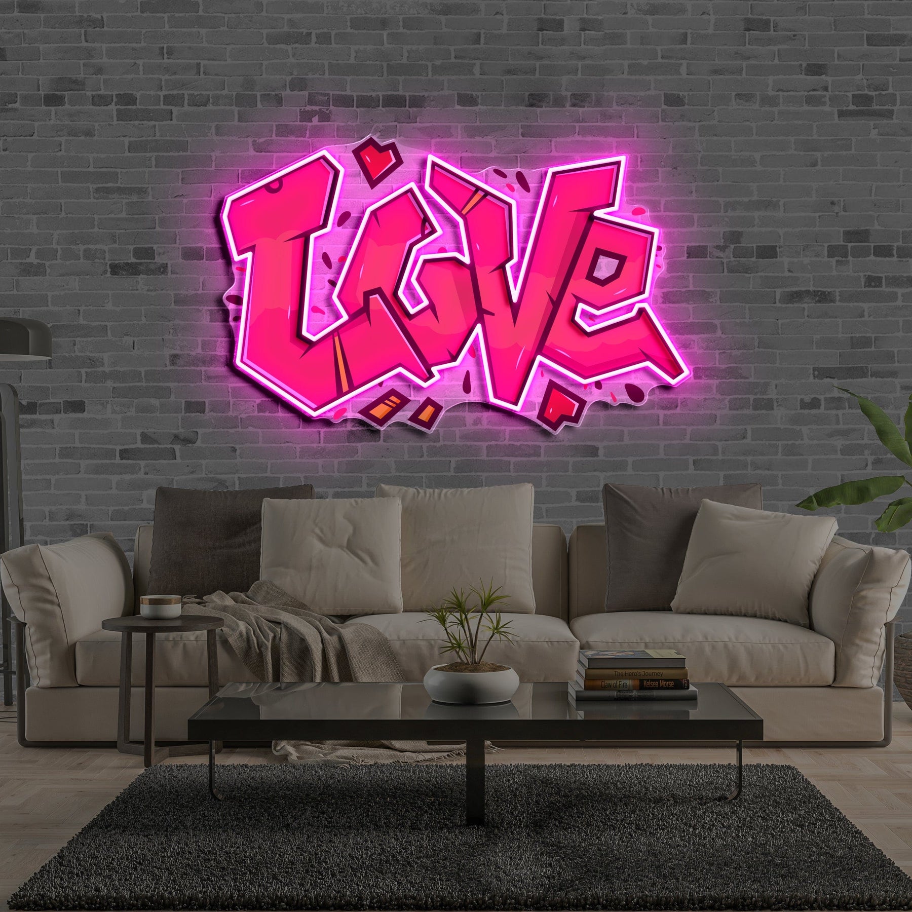 "Love" Neon x Acrylic Artwork