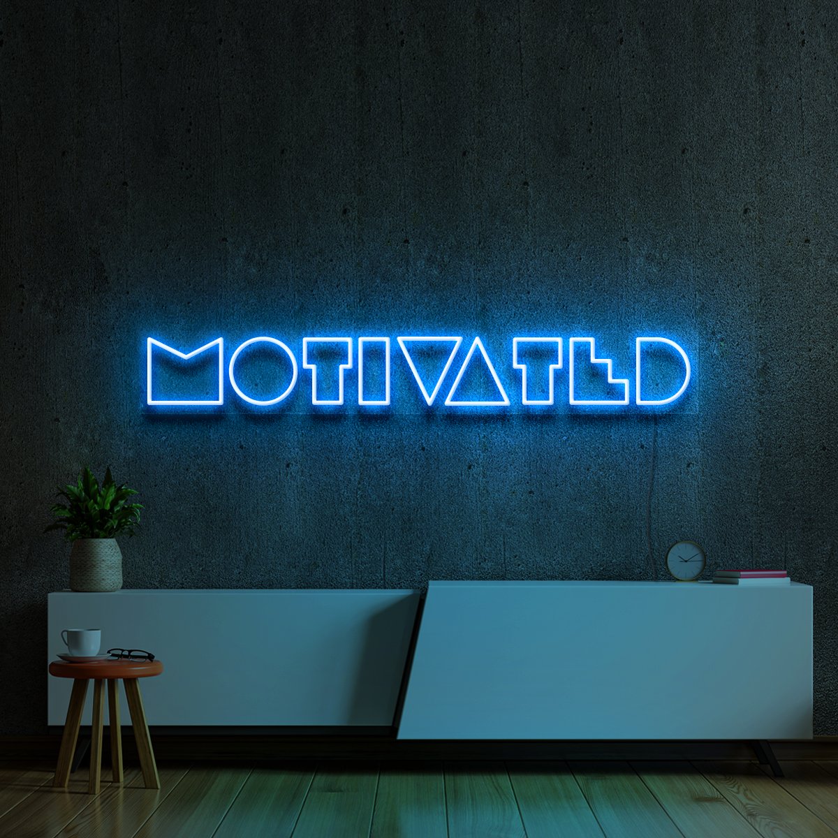 Keep your motivation with Motivated neon sign