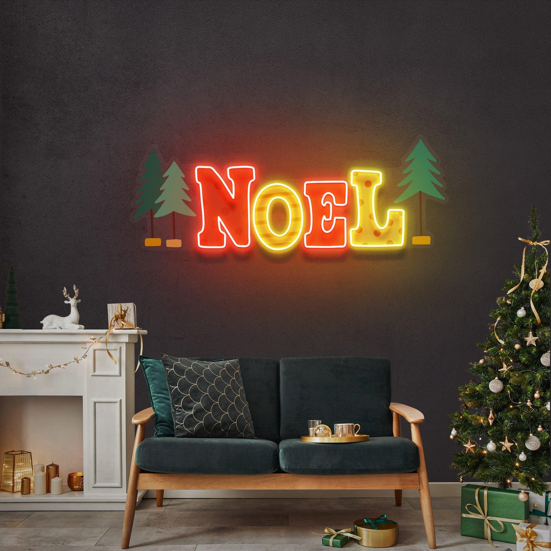 Noel Scene Neon Sign